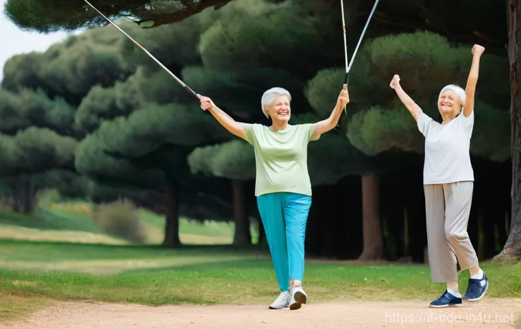 시니어 운동 프로그램 - **Prompt 1: Active Lifestyle & Gentle Exercise in an Italian Park**
    "An elegant group of Italian...